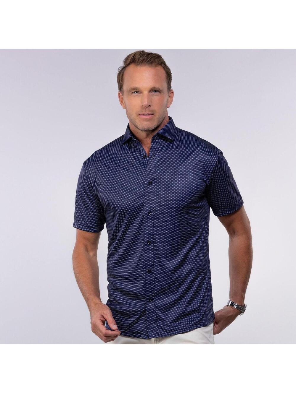 Collars & Co. NWT Quattro Flex Short Sleeve Button Down - Size Small